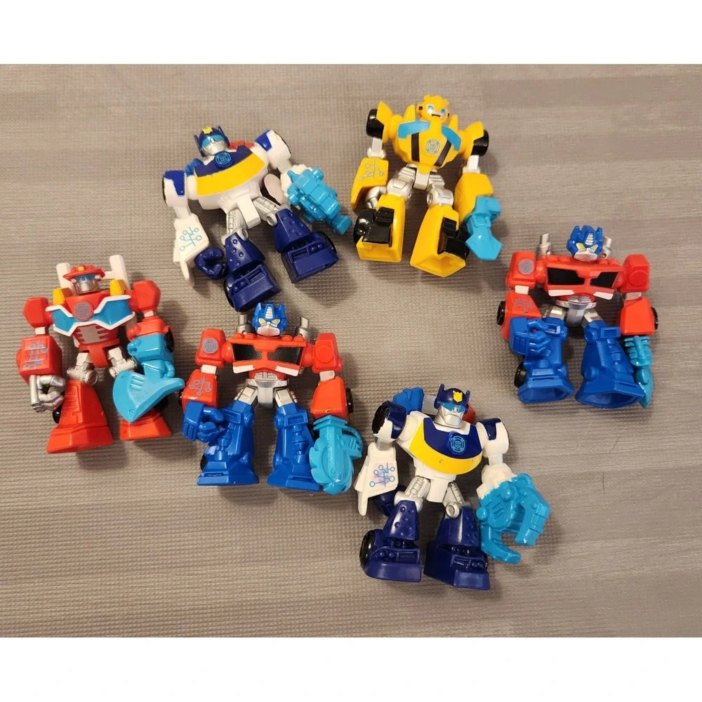 Transformers Rescue Bots Academy Action Figure Lot Optimus Prime Bumblebee Chase